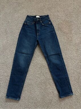 H&M: Dark Blue High-Rise Women’s Jeans
